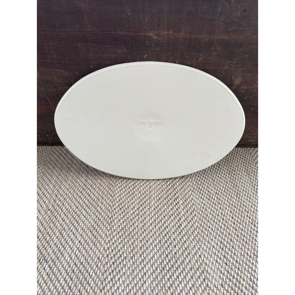 Longaberger Oval Serving Tray Cover Lid Plastic Lid‎ for Hard Protector 40408